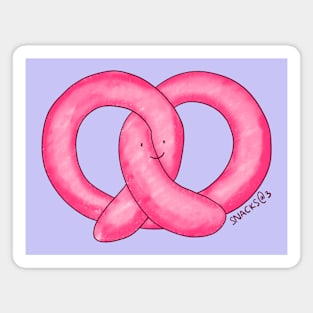 Pretzel in PINK Magnet